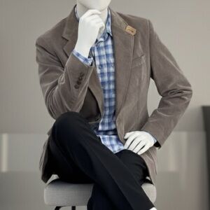 Cambridge Classic Mens Corduroy Sports Coat Elbow Patch Made in Japan size L 40R